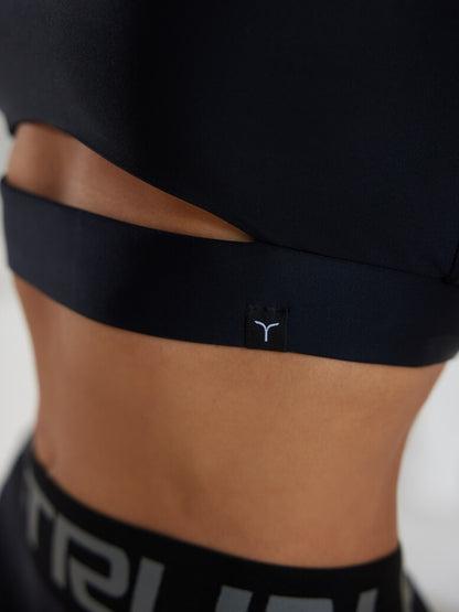 Sports Top FITRUN Top Racy "Total Black"