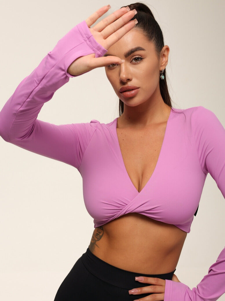 FITRUN Long Sleeve YOGA "Fuchsia VE"