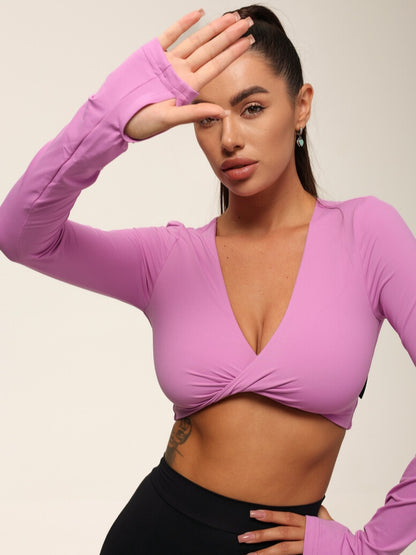 FITRUN Long Sleeve YOGA "Fuchsia VE"