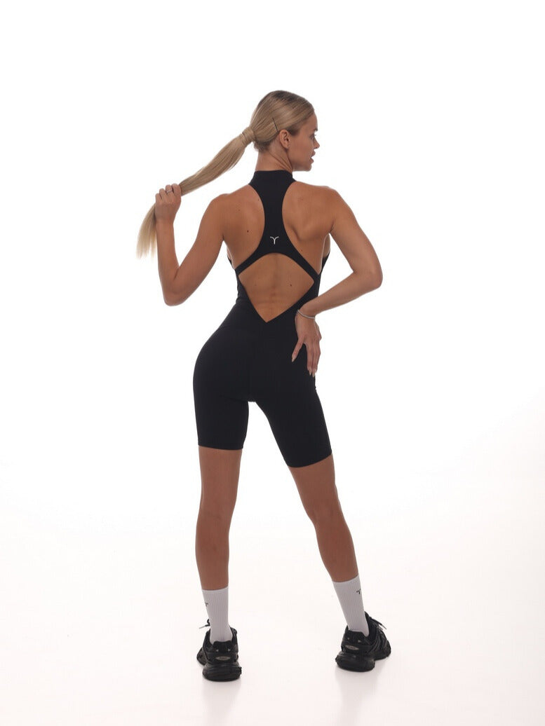 Jumpsuit FITRUN Jumpsuit YOGA Short "Black VE"