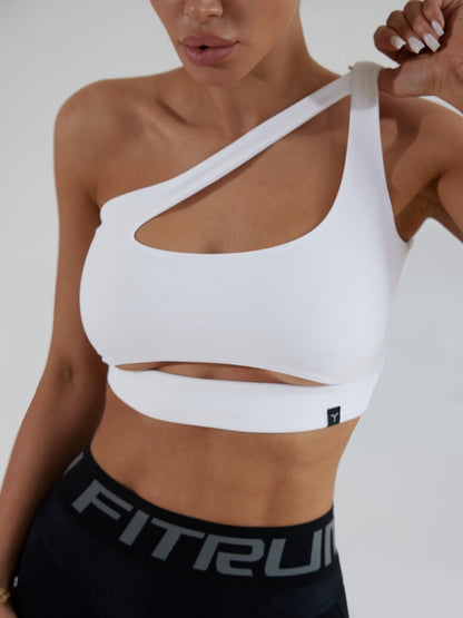 Sports Top FITRUN Top Racy "Total White"