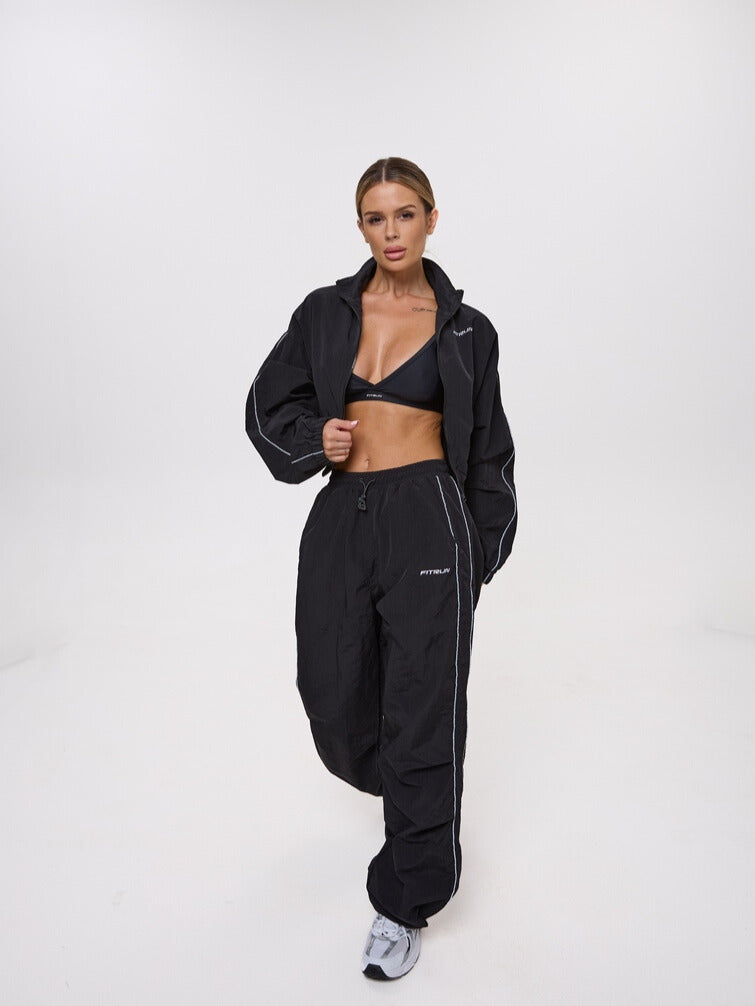 FITRUN Women's Woven Track Pants "Black"