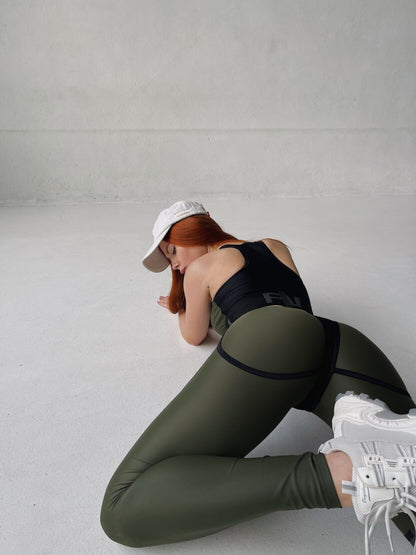 Leggings FITRUN Leggings Super Nuts "Khaki"