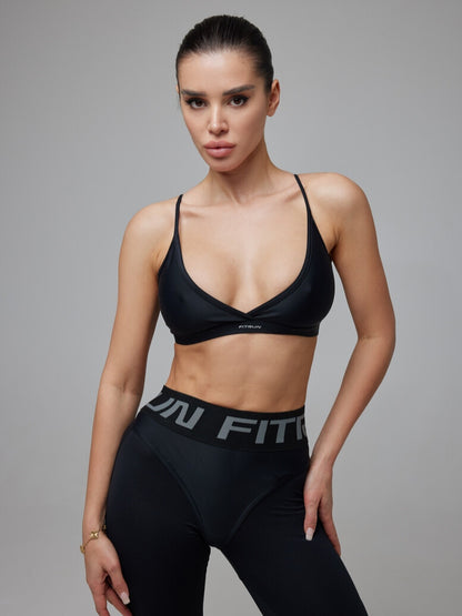 Sports Top FITRUN Top Mini "Total Black"