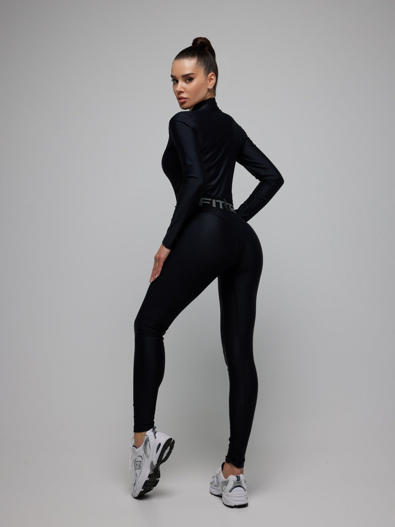 Jumpsuit FITRUN Jumpsuit Super Nuts Long "Total Black"