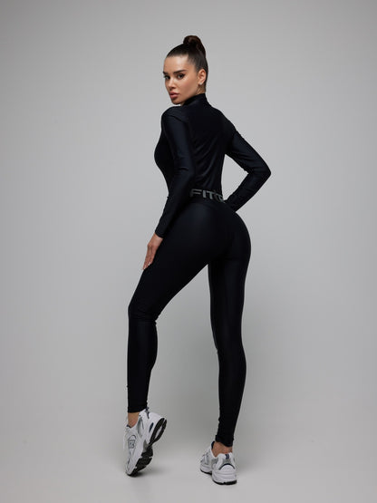 Jumpsuit FITRUN Jumpsuit Super Nuts Long "Total Black"