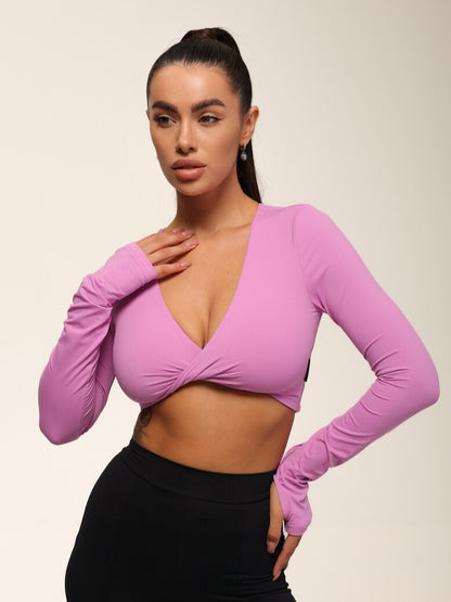 FITRUN Long Sleeve YOGA "Fuchsia VE"