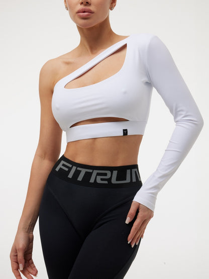FITRUN Long Sleeve Racy "Total White"