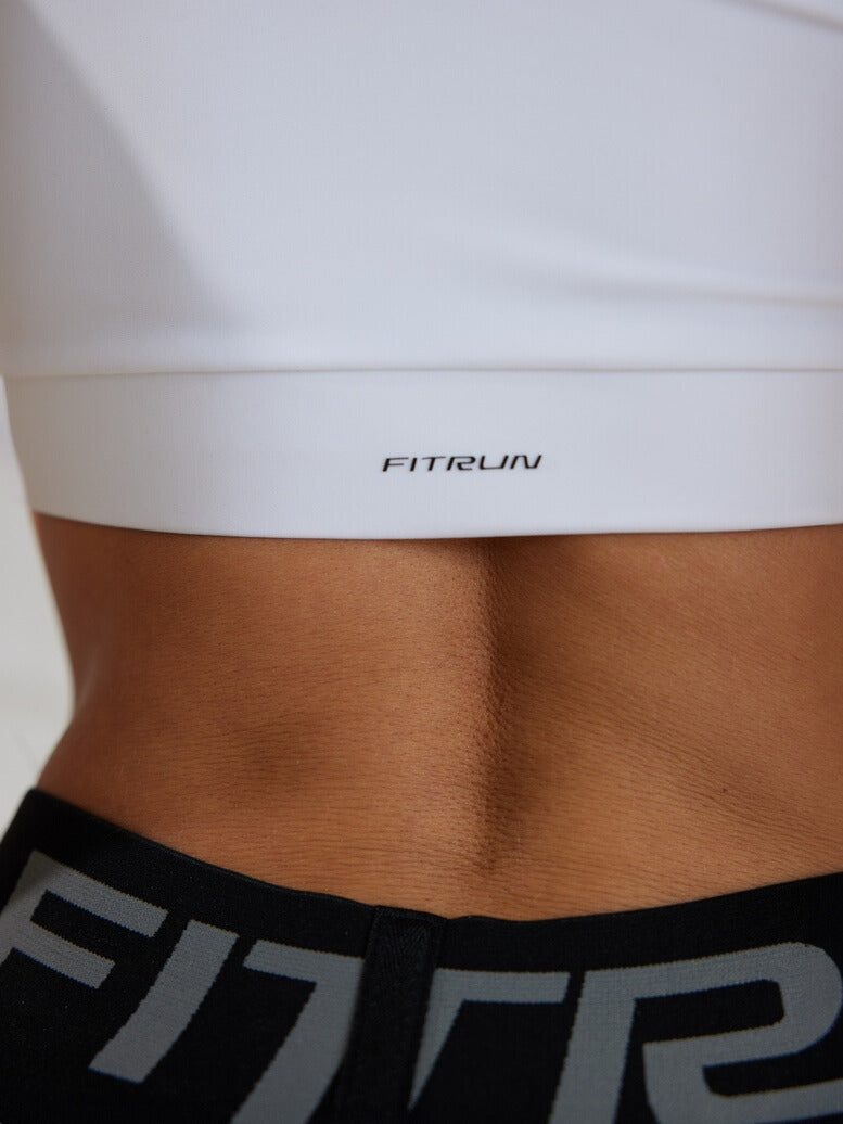 Sports Top FITRUN Top Racy "Total White"