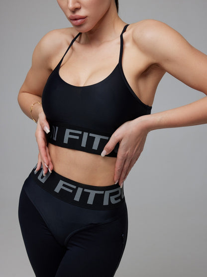 Sports Top FITRUN Top Motion "Total Black"