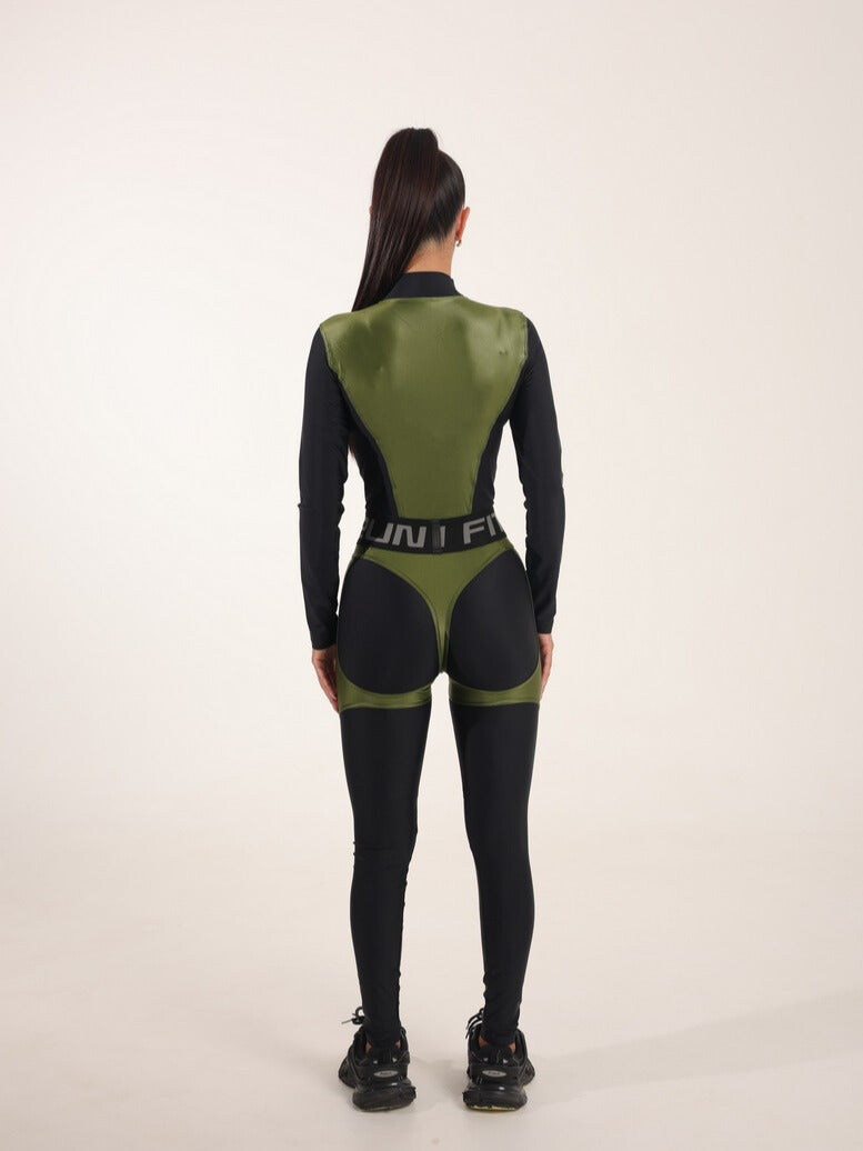 Jumpsuit FITRUN Jumpsuit Super Nuts NICE Long "Olive Blaze"
