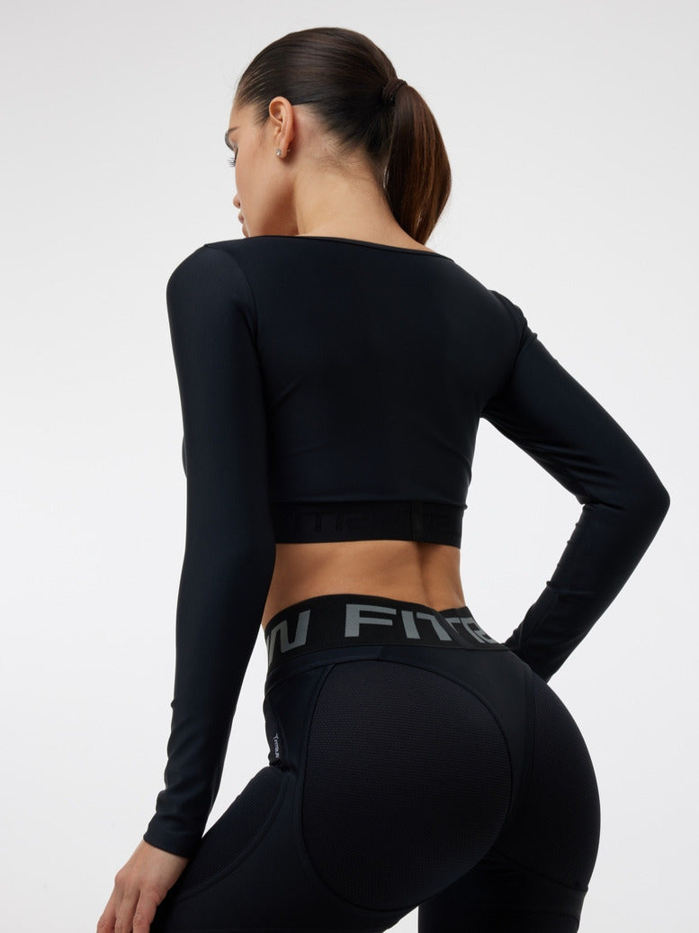 FITRUN Long Sleeve Bliss "Total Black"