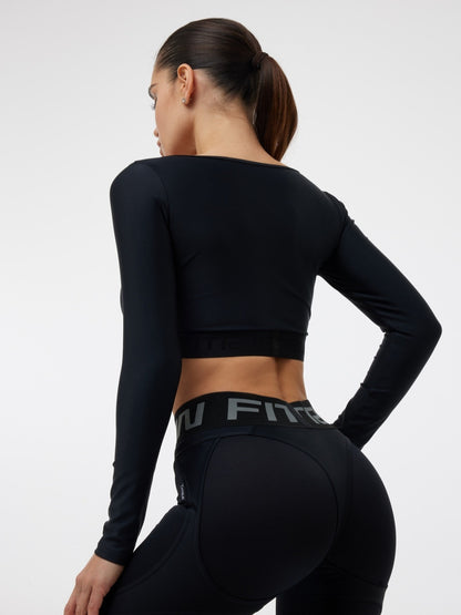 FITRUN Long Sleeve Bliss "Total Black"