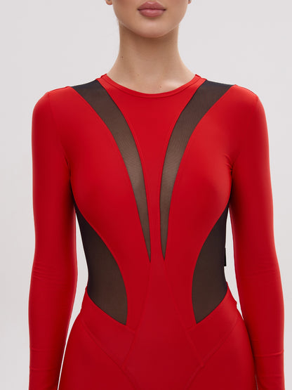 Jumpsuit FITRUN Jumpsuit SPIDER LINE "Red"