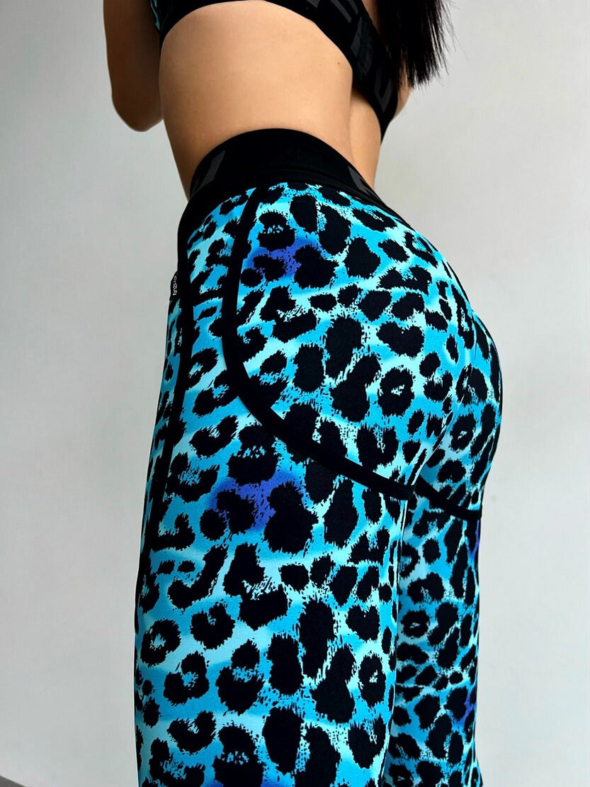 Leggings FITRUN Leggings Super Nuts "Leo Blue"