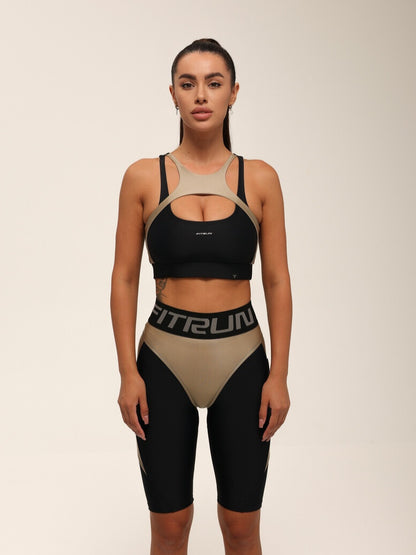 Cycling Short FITRUN Cycling NICE Push-Up "Beige Blaze"