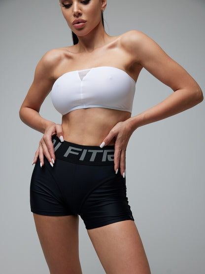 Sports Top FITRUN Top Bandeau SPIDER "Total White"