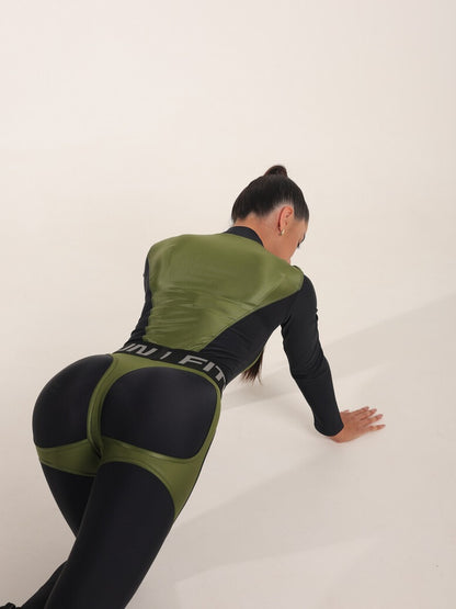 Jumpsuit FITRUN Jumpsuit Super Nuts NICE Long "Olive Blaze"