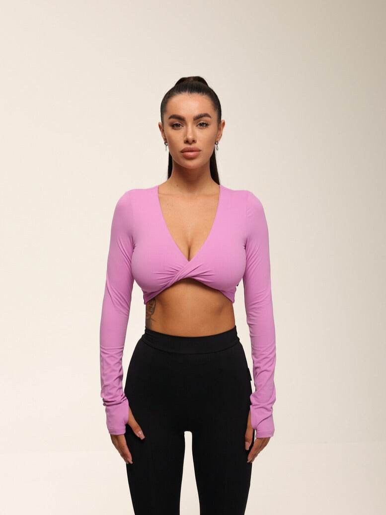 FITRUN Long Sleeve YOGA "Fuchsia VE"