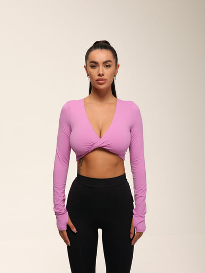FITRUN Long Sleeve YOGA "Fuchsia VE"
