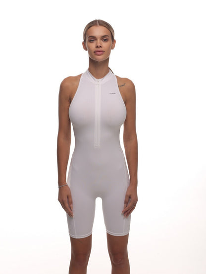 Jumpsuit FITRUN Jumpsuit YOGA Short "White VE"