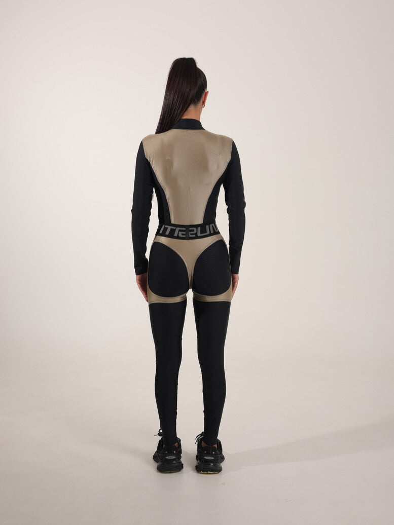 Jumpsuit FITRUN Jumpsuit Super Nuts NICE Long "Beige Blaze"