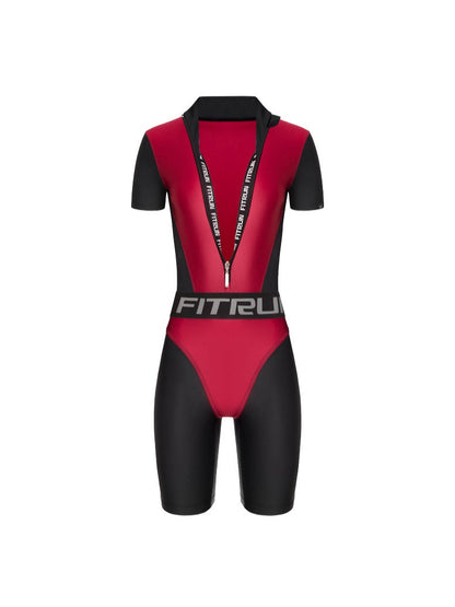 Jumpsuit FITRUN Jumpsuit Super Nuts Short "Wine Blaze"