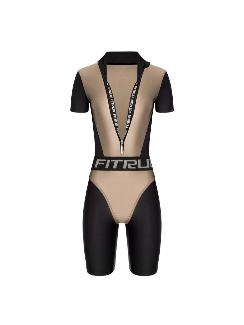 Jumpsuit FITRUN Jumpsuit Super Nuts Short "Beige Blaze"
