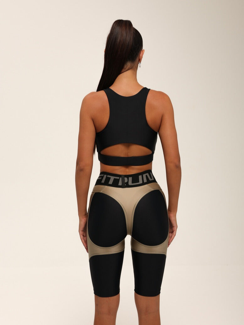 Cycling Short FITRUN Cycling NICE Push-Up "Beige Blaze"