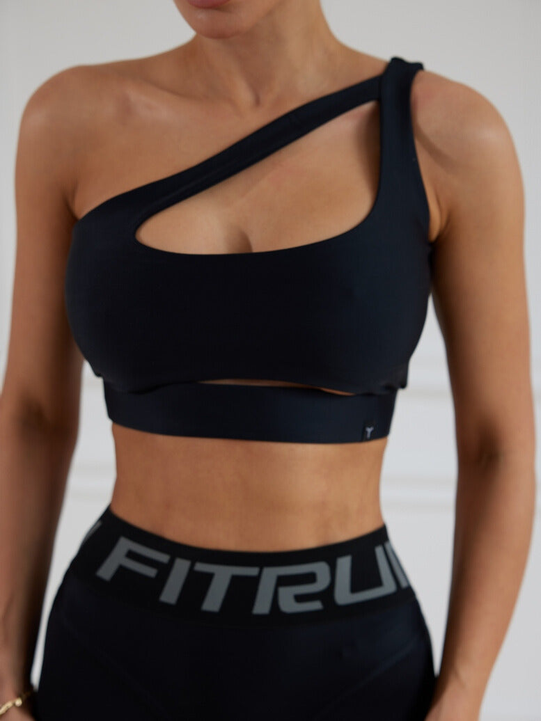Sports Top FITRUN Top Racy "Total Black"