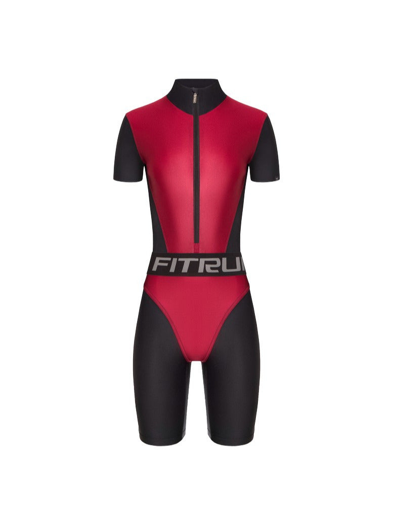 Jumpsuit FITRUN Jumpsuit Super Nuts Short "Wine Blaze"