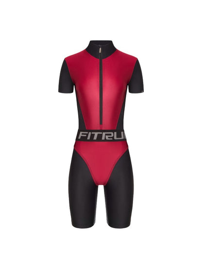 Jumpsuit FITRUN Jumpsuit Super Nuts Short "Wine Blaze"