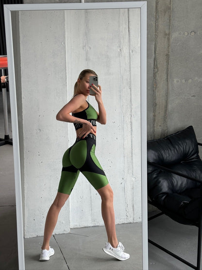 Велосипедки FITRUN Cycling Super Nuts Push-Up "Shine Khaki"