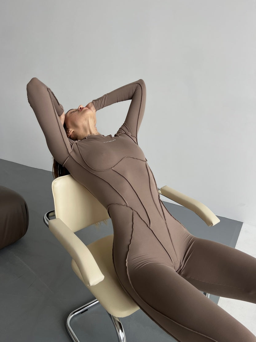 Jumpsuit FITRUN BodySuit Long Versa "Sand VE"