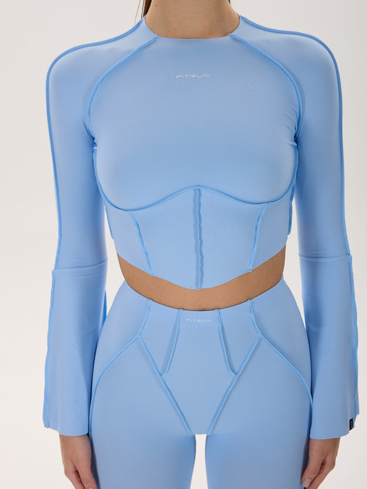 FITRUN Long Sleeve-Corset DISCO Versa "Sky VE"