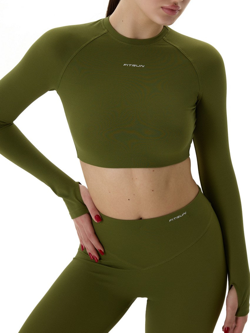 FITRUN Long Sleeve CORE "Khaki Relief"