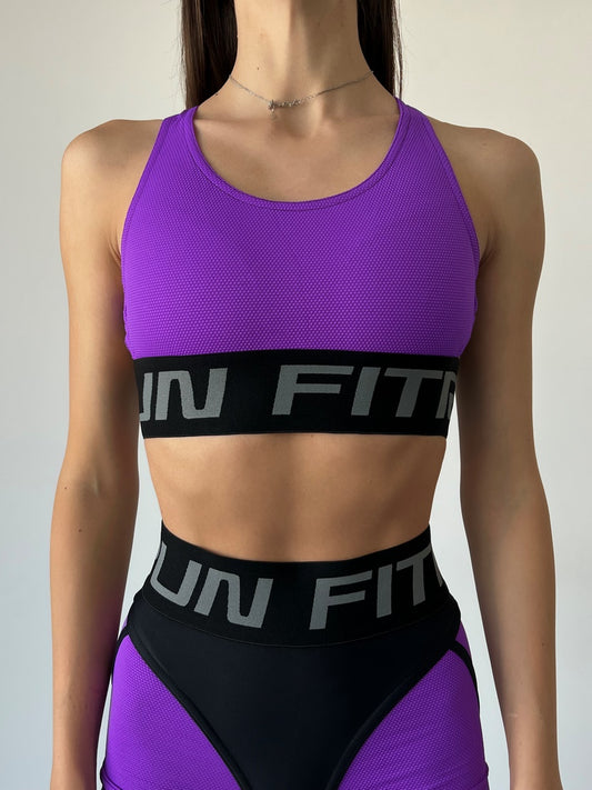 Спортивний Топ FITRUN Top X "Purple Relief"