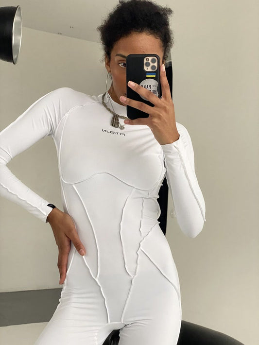 Jumpsuit FitRun BodySuit Long Versa "White VE"