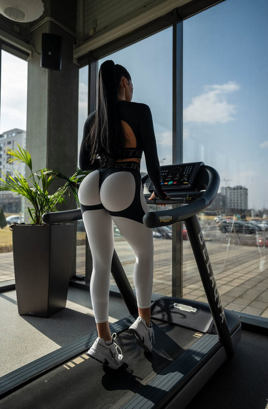 Легінси FitRun Leggings Super Nuts Push-Up "White Relief"