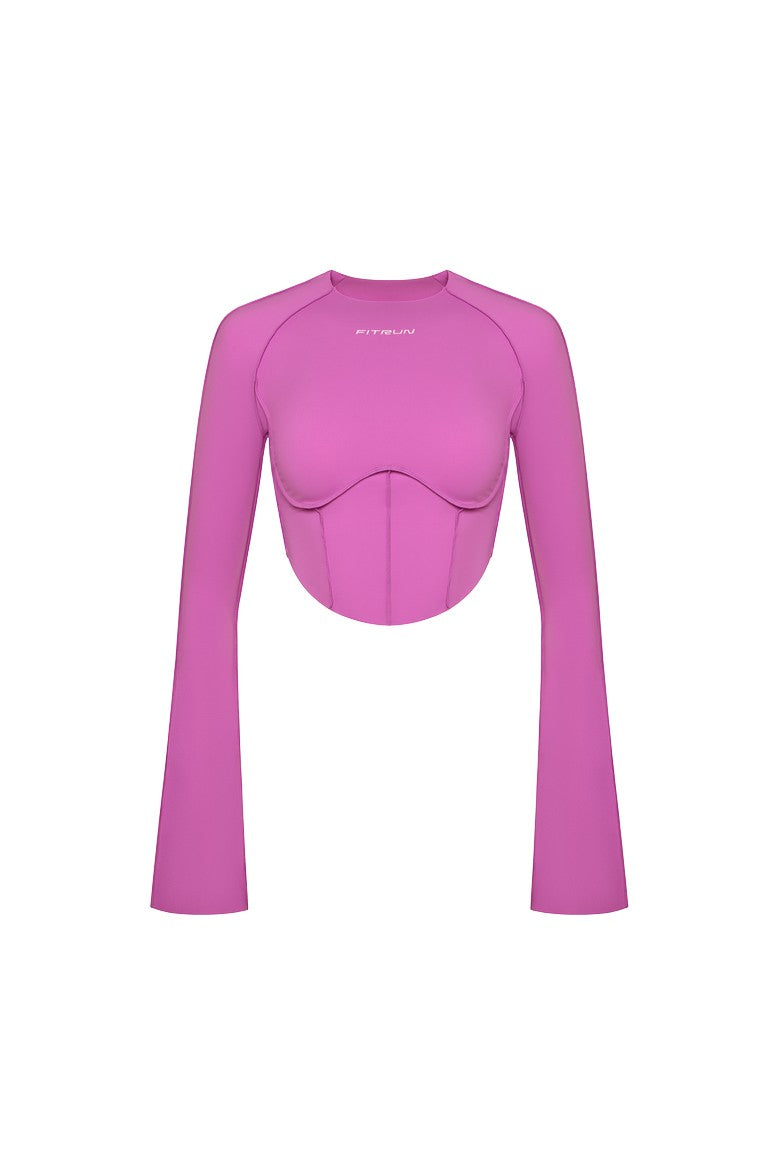 FITRUN Long Sleeve-Corset DISCO Versa "Fuchsia VE"