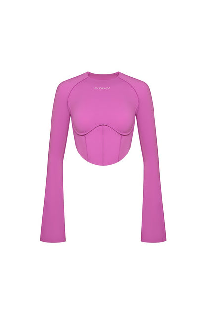 FITRUN Long Sleeve-Corset DISCO Versa "Fuchsia VE"