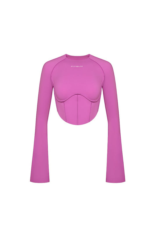 FITRUN Long Sleeve-Corset DISCO Versa "Fuchsia VE"