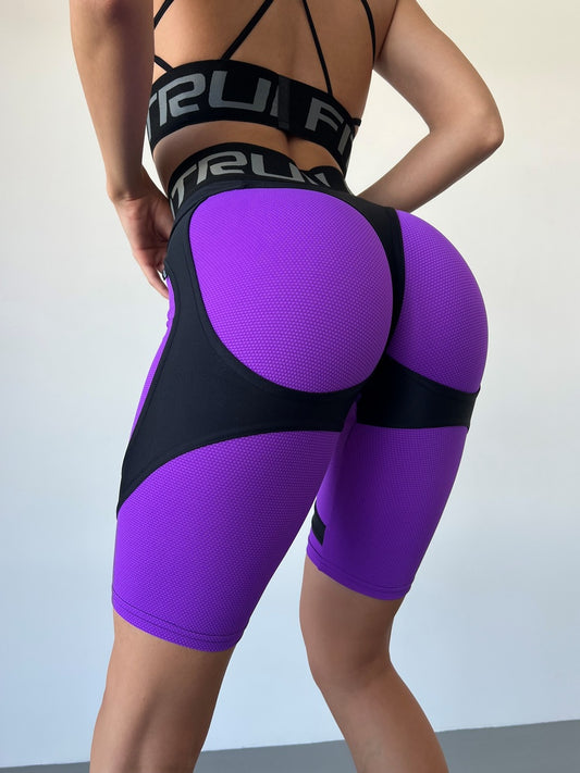 Cycling Short FITRUN Cycling Super Nuts Push-Up "Purple Relief"
