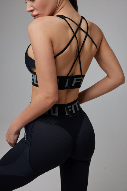 Sports Top FITRUN Top X Brand "Black"
