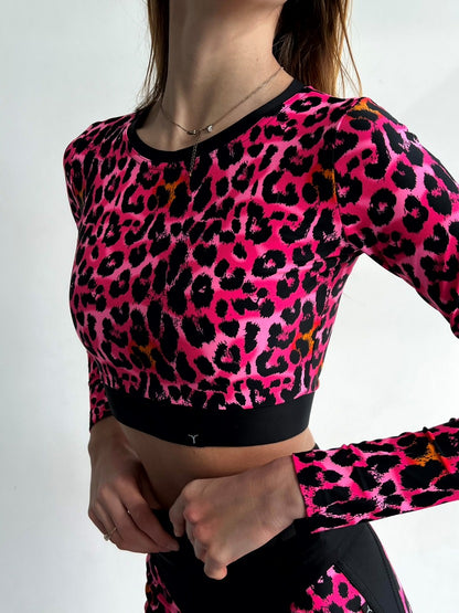 FITRUN Long Sleeve Midi "Leo Pink"