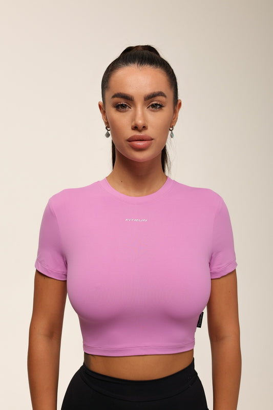 Футболка укорочена FITRUN T-shirt Short SKIN BASE "Fuchsia VE"