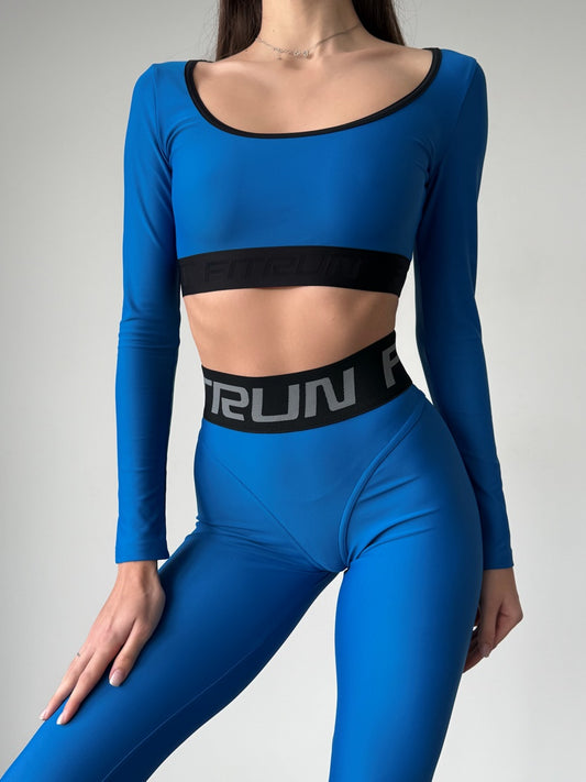 Shortened Rashguard FITRUN Rashguard Bliss "Blue"