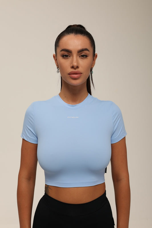 Футболка укорочена FITRUN T-shirt Short SKIN BASE "Sky VE"