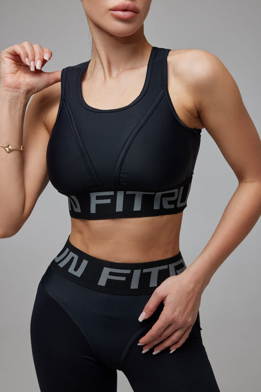 Sports Top FITRUN Top "Total Black"