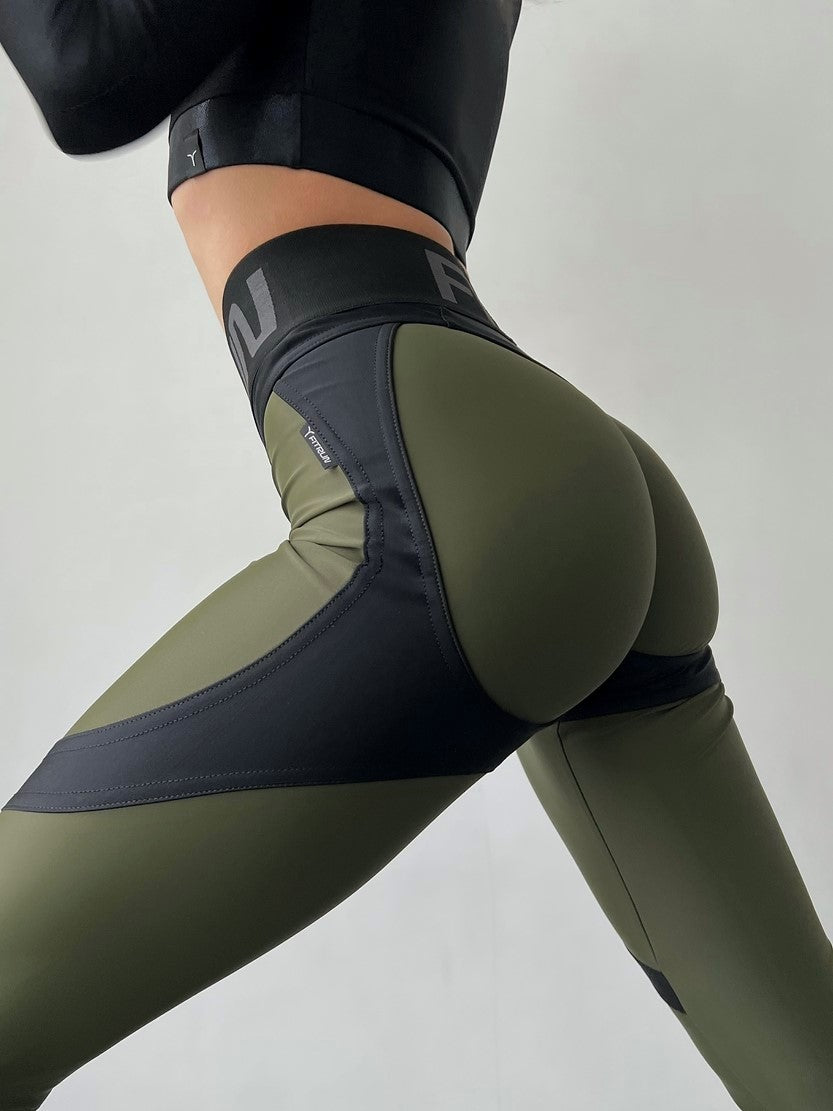 Легінси FITRUN Leggings Super Nuts Push-Up "Khaki"